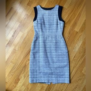 Navy blue tall jcrew shift dress